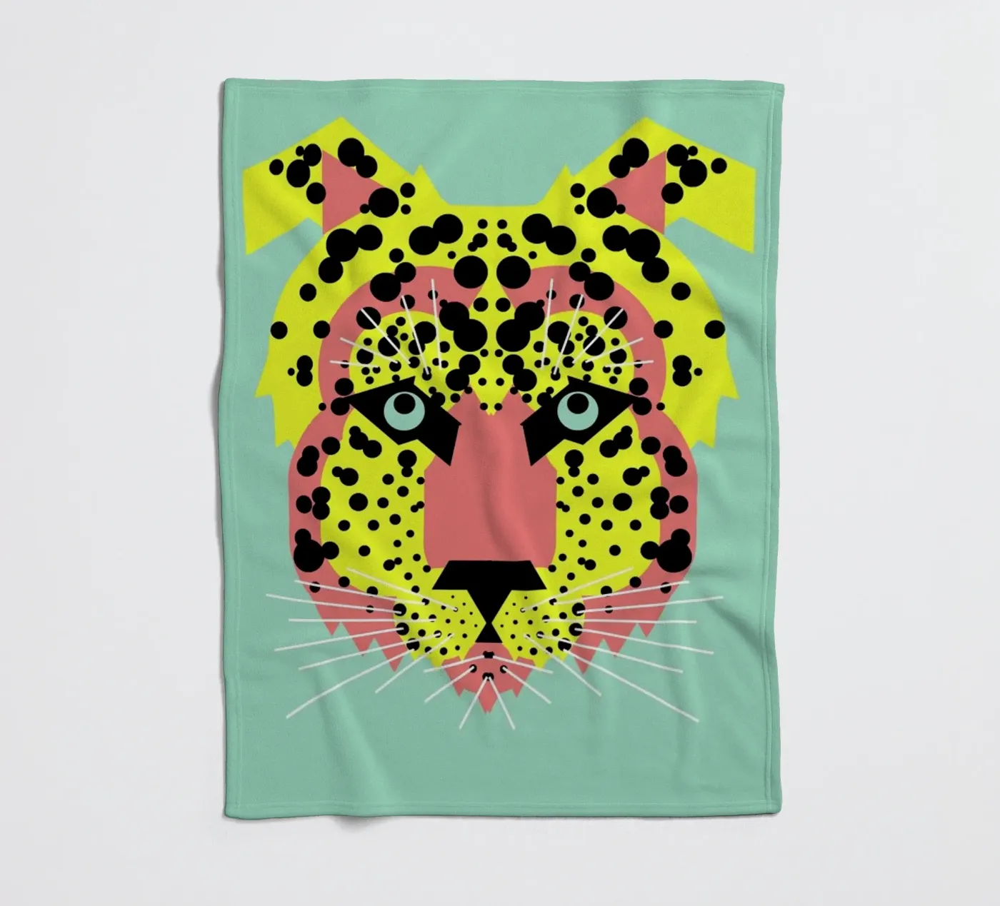 Cheetah Face fleecedeken van Gareth Pollock Design