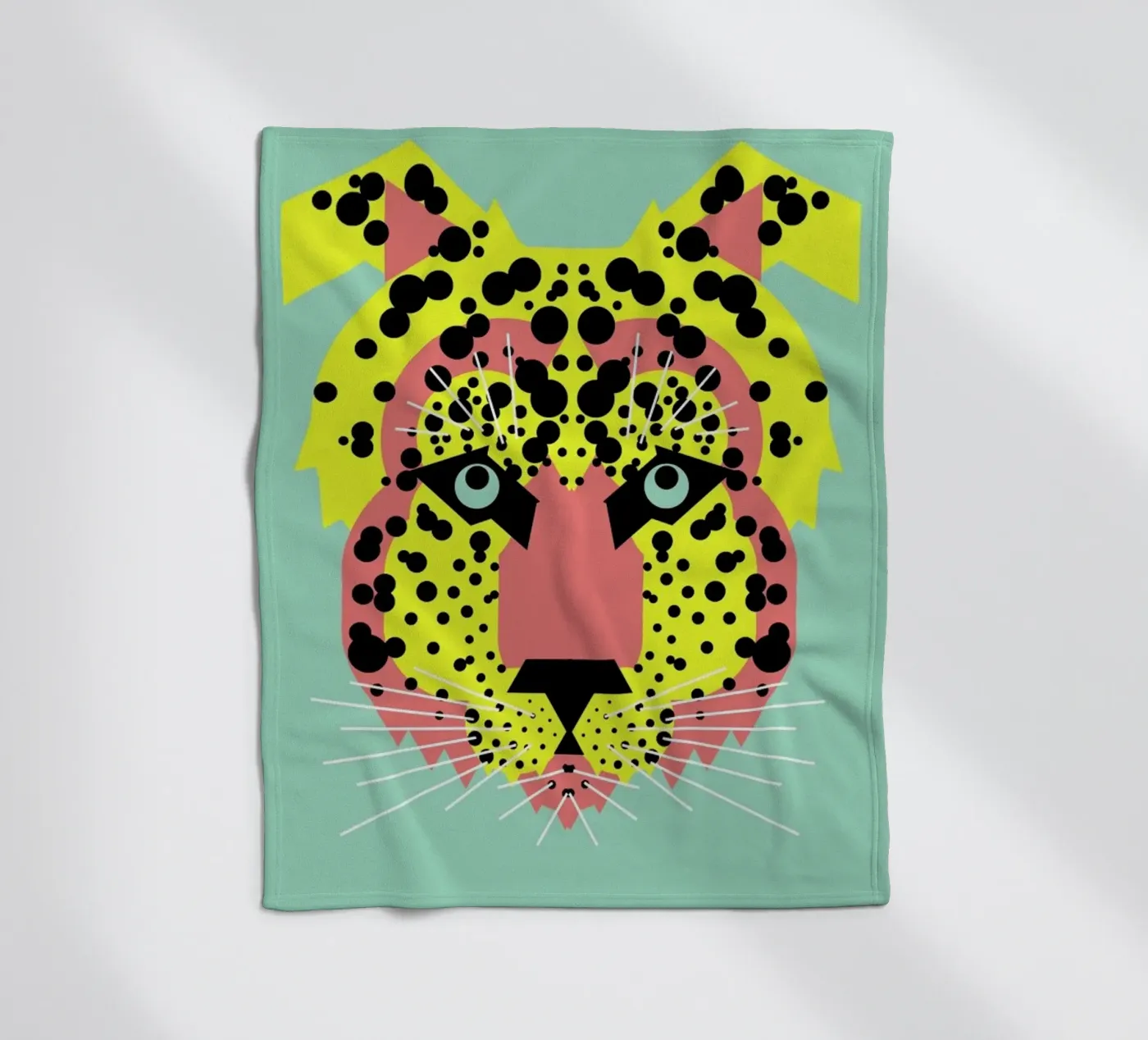 Cheetah Face Fleecedecke von Gareth Pollock Design