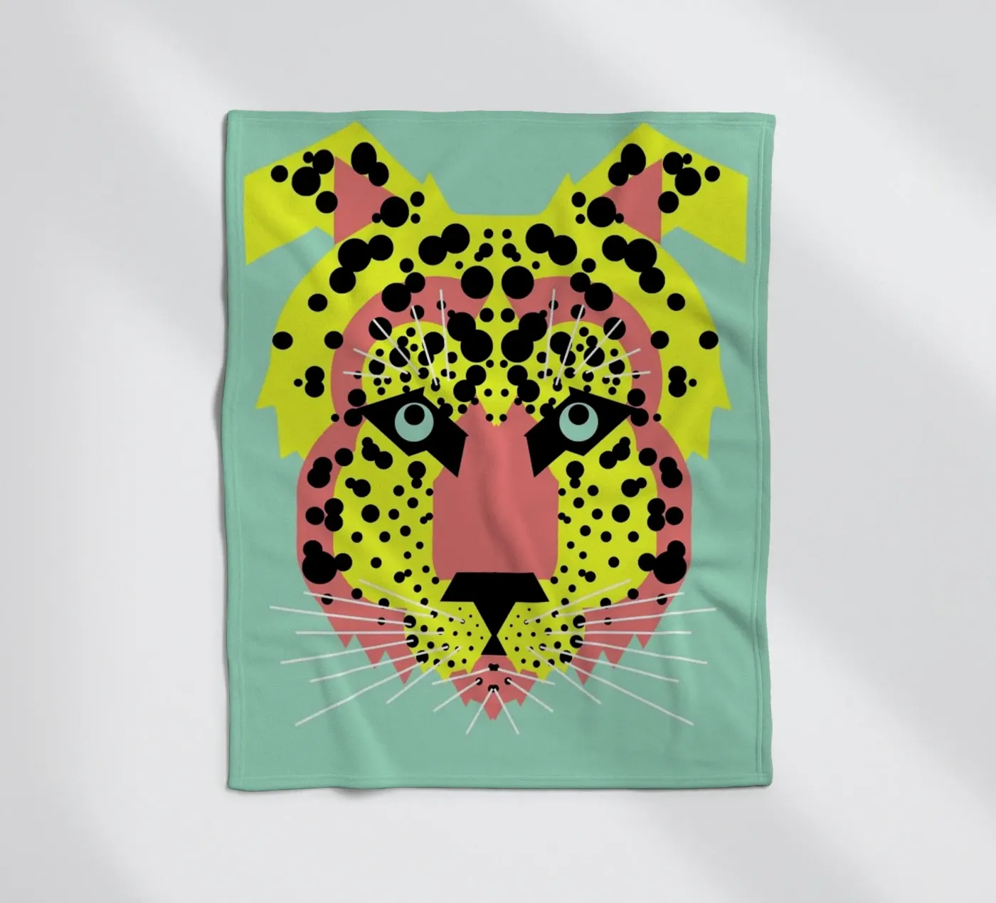 Cheetah Face fleecedeken van Gareth Pollock Design