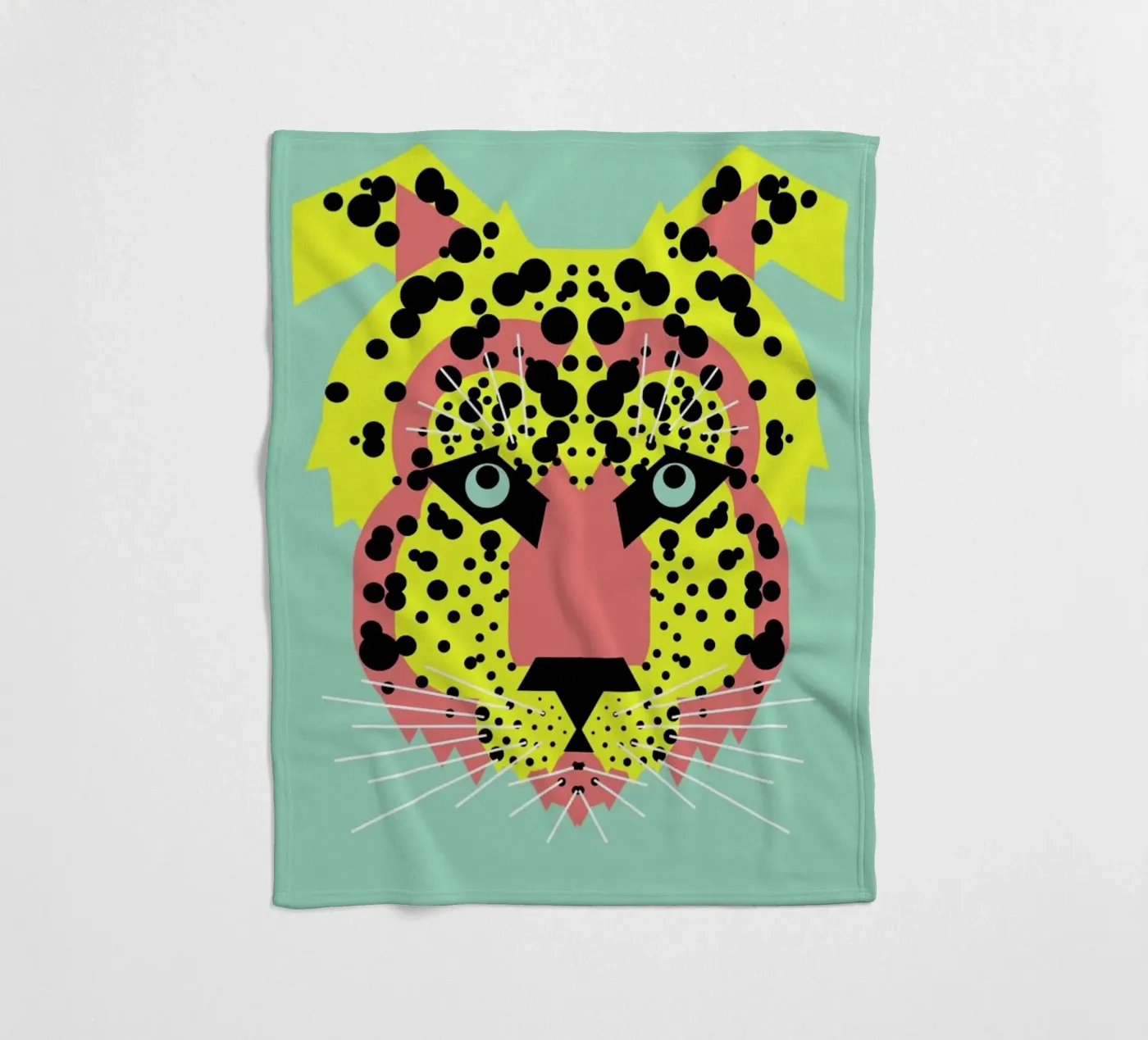 Cheetah Face fleecedeken van Gareth Pollock Design