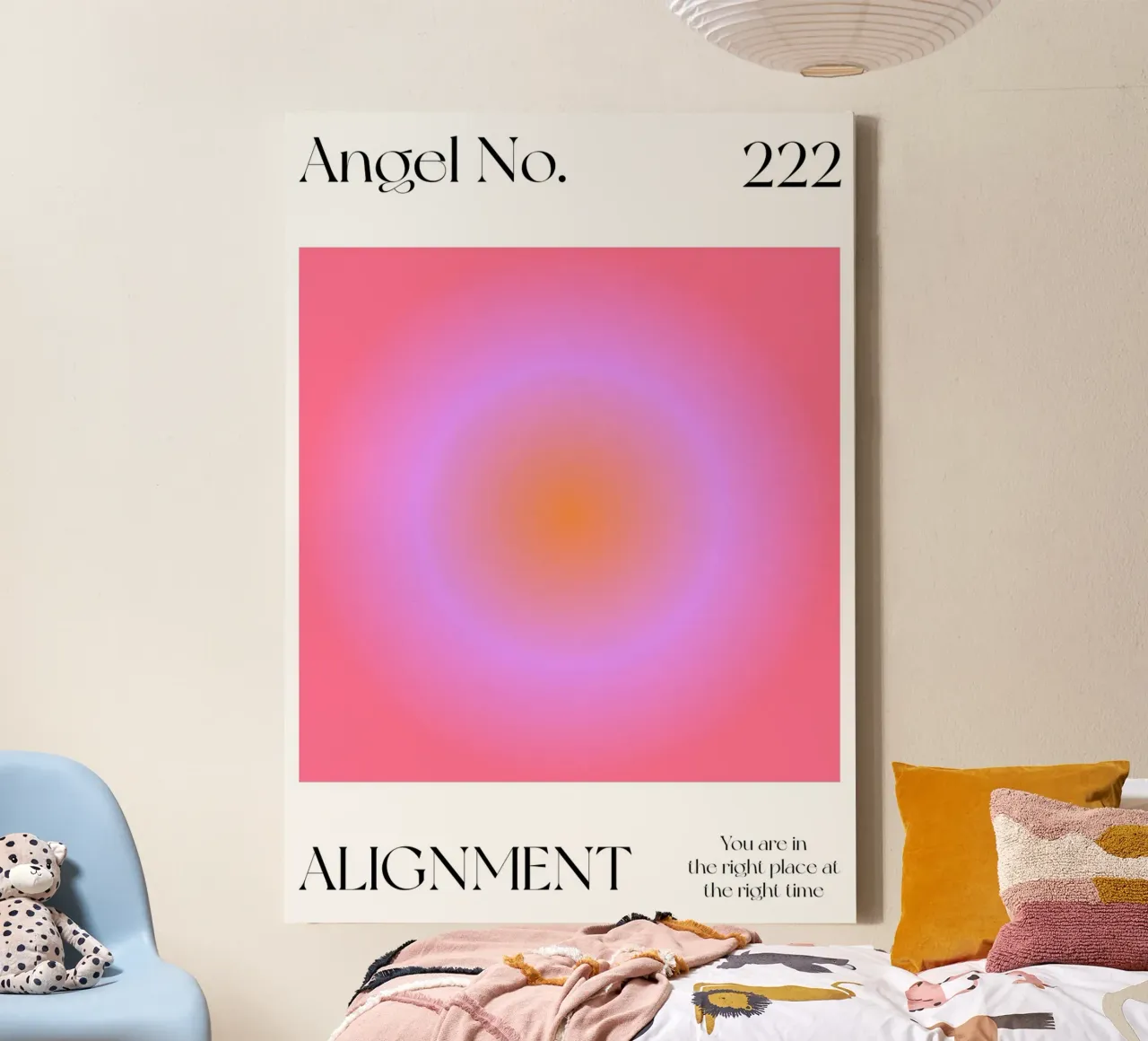 Angel no 222: Alignment canvas by Paigaam Studio