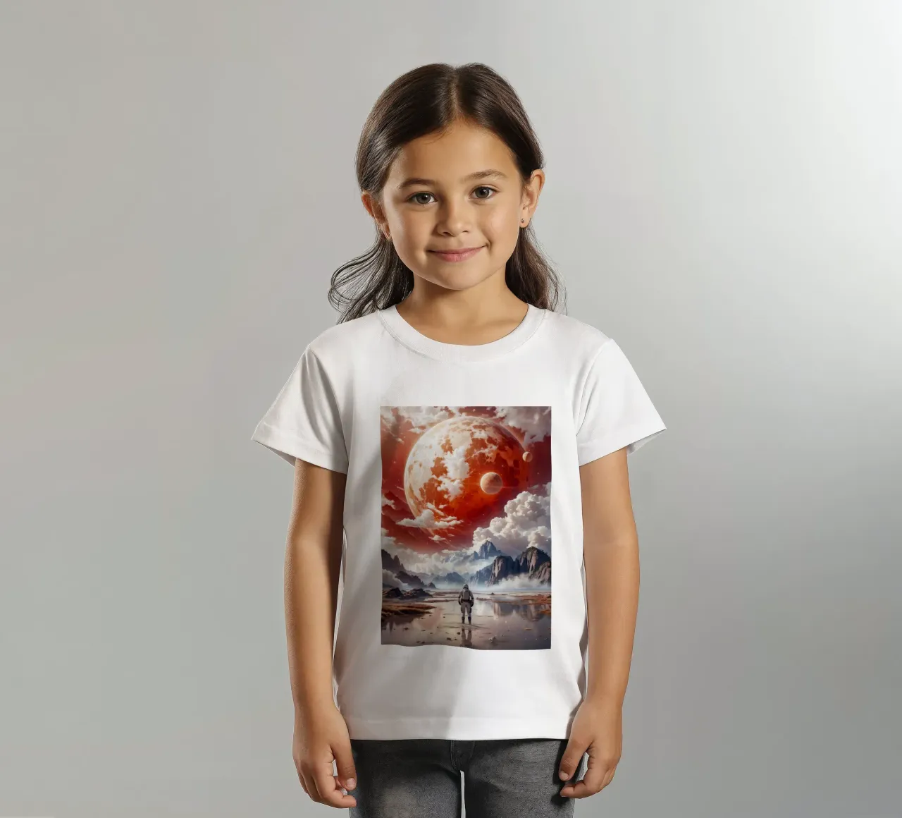 Red Planet Astronaut kids t-shirt by Lootprint
