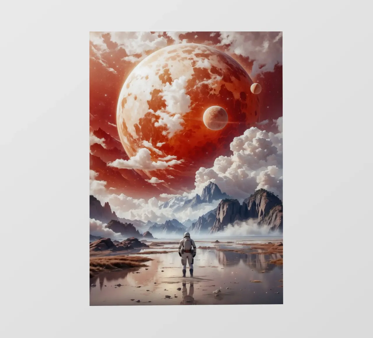 Red Planet Astronaut pvc cover by Lootprint