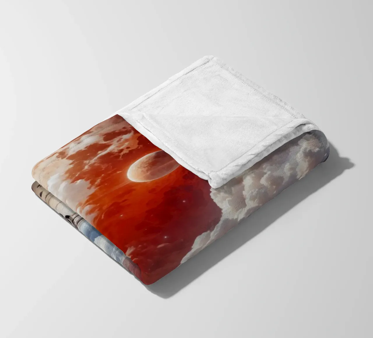Astronaut Rode Planeet fleecedeken van Lootprint