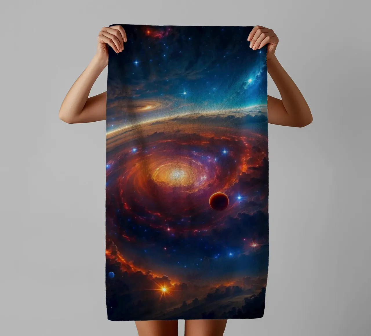 Space Nebula Galaxy asciugamano da bagno da Lootprint