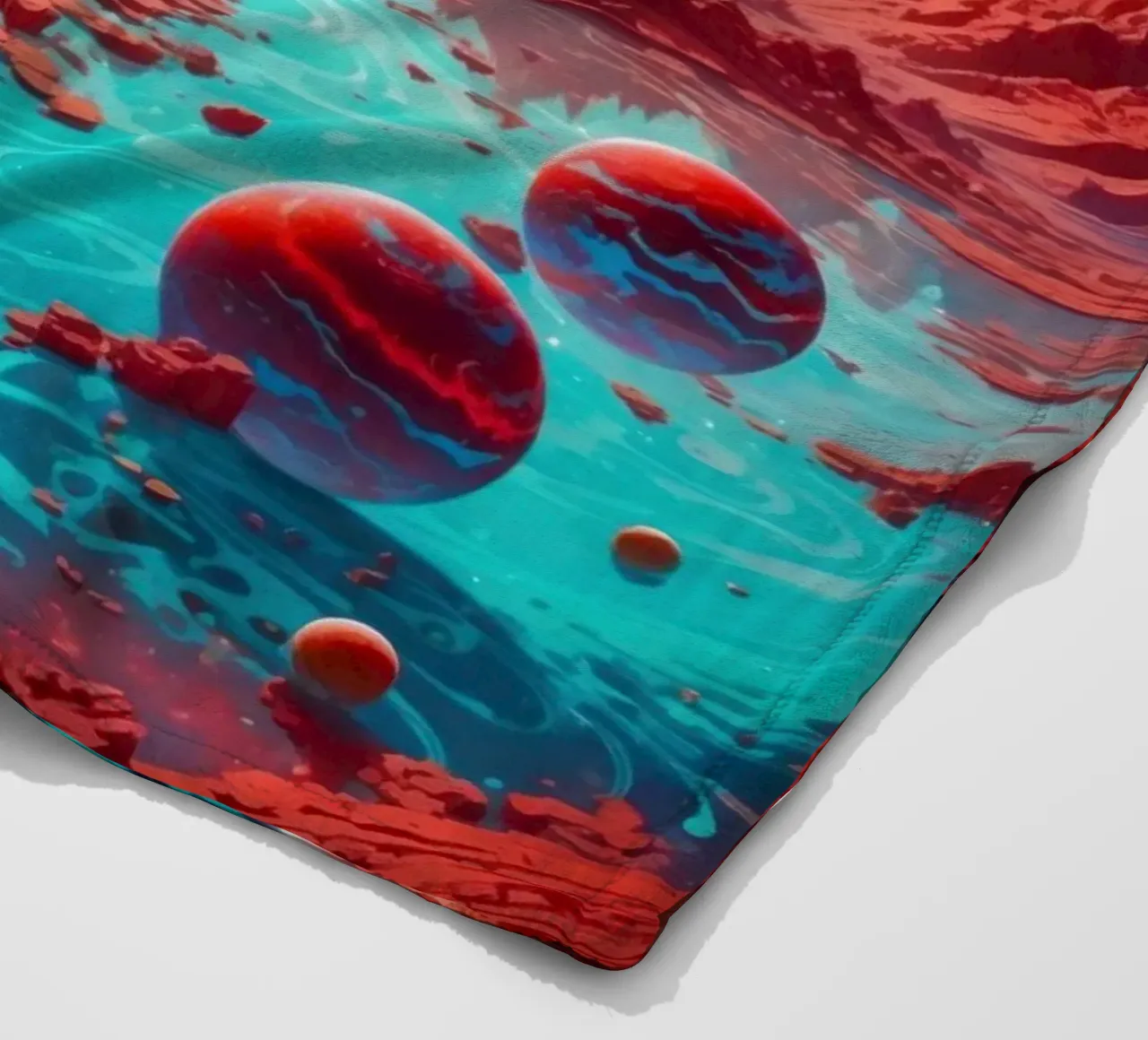 Neon Alien World coperta in pile da Lootprint