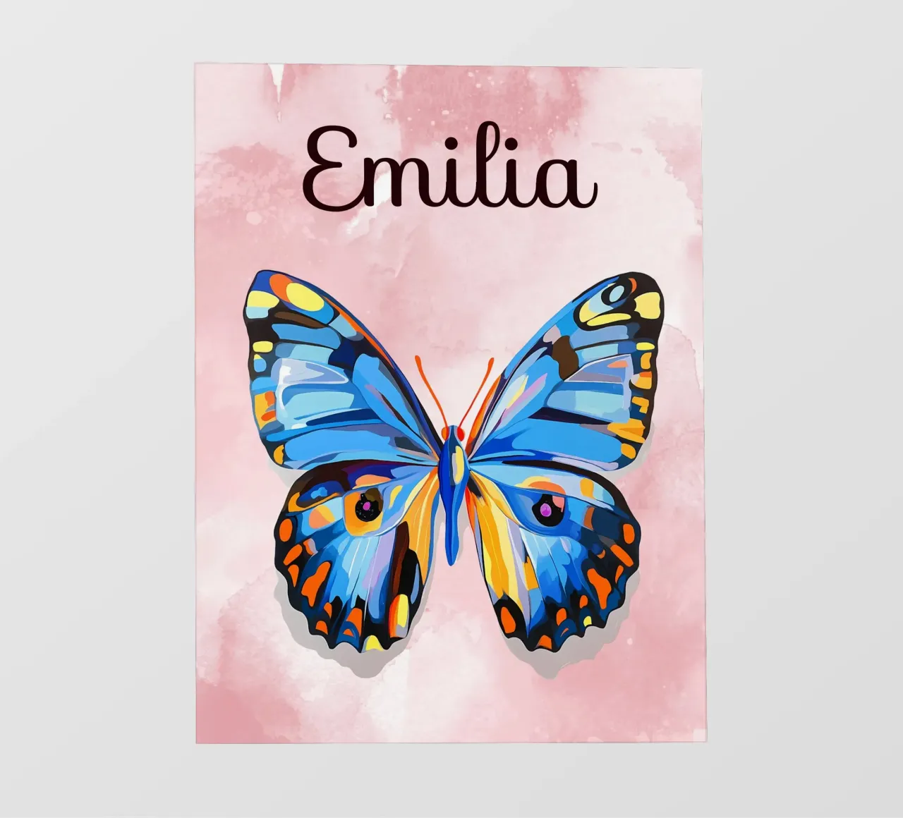 Farfalla blu-rosa pellicola backlit da IamHomeStudio