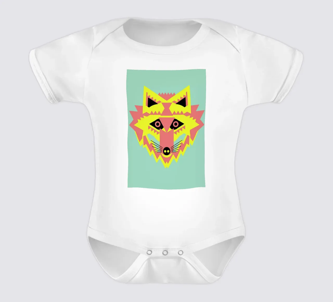 Fab Mr Fox body neonato maniche corte da Gareth Pollock Design