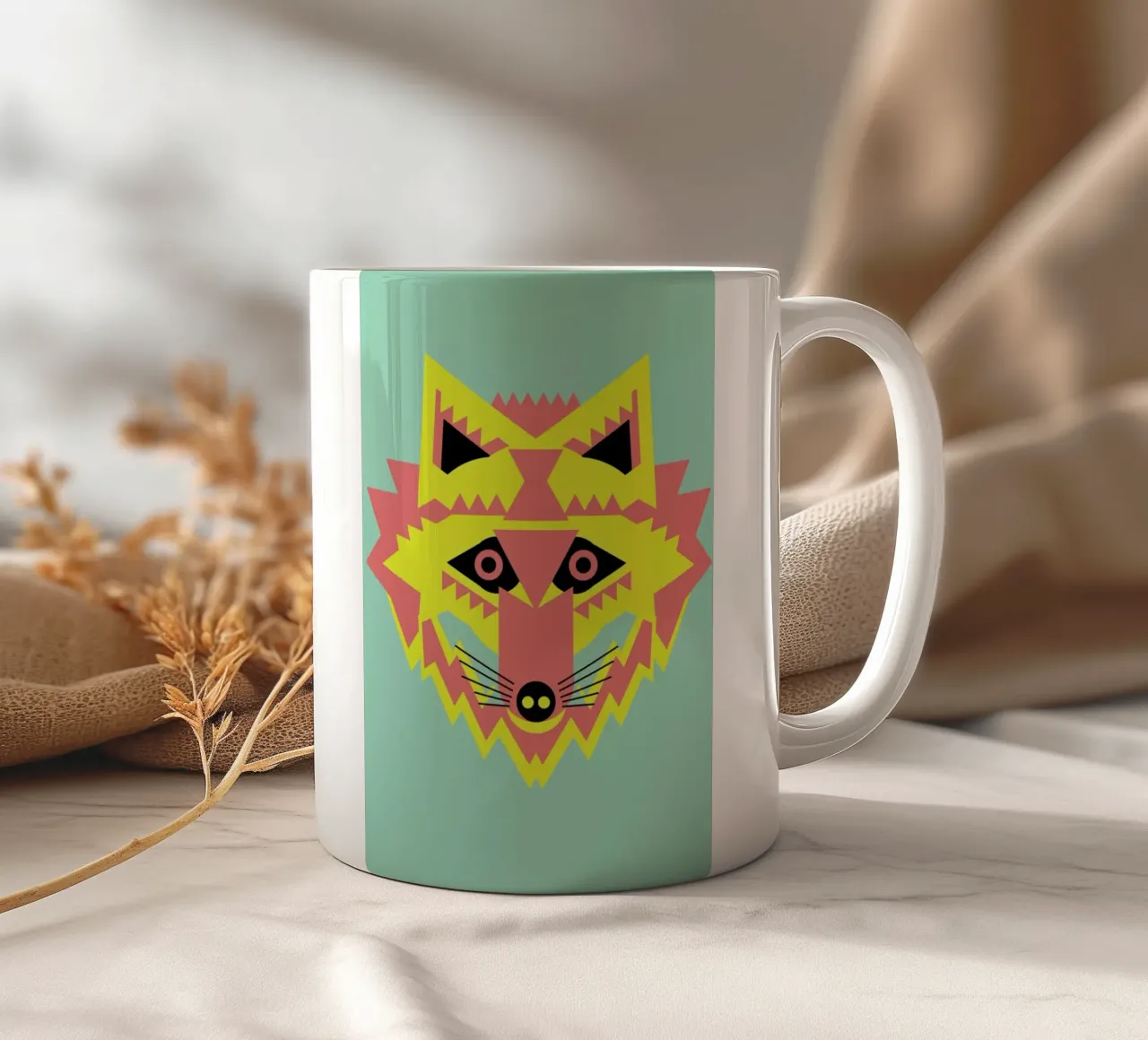 Fab Mr Fox tazza in ceramica da Gareth Pollock Design