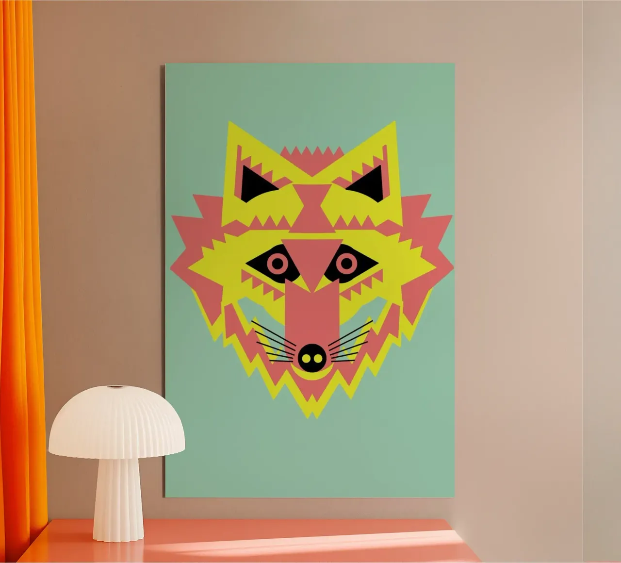 Fab Mr Fox alluminio dibond da Gareth Pollock Design