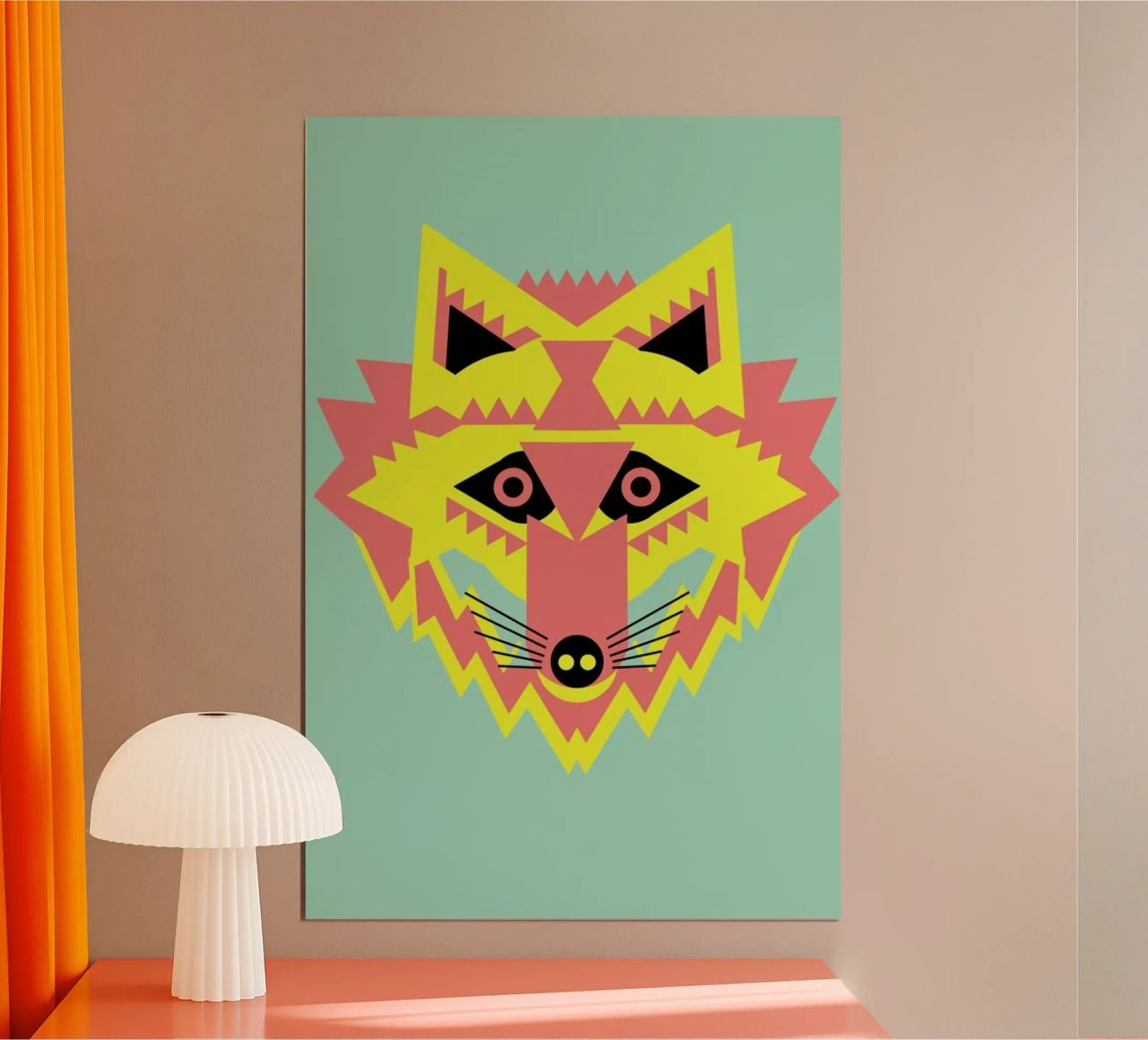 Fab Mr Fox Poster von Gareth Pollock Design