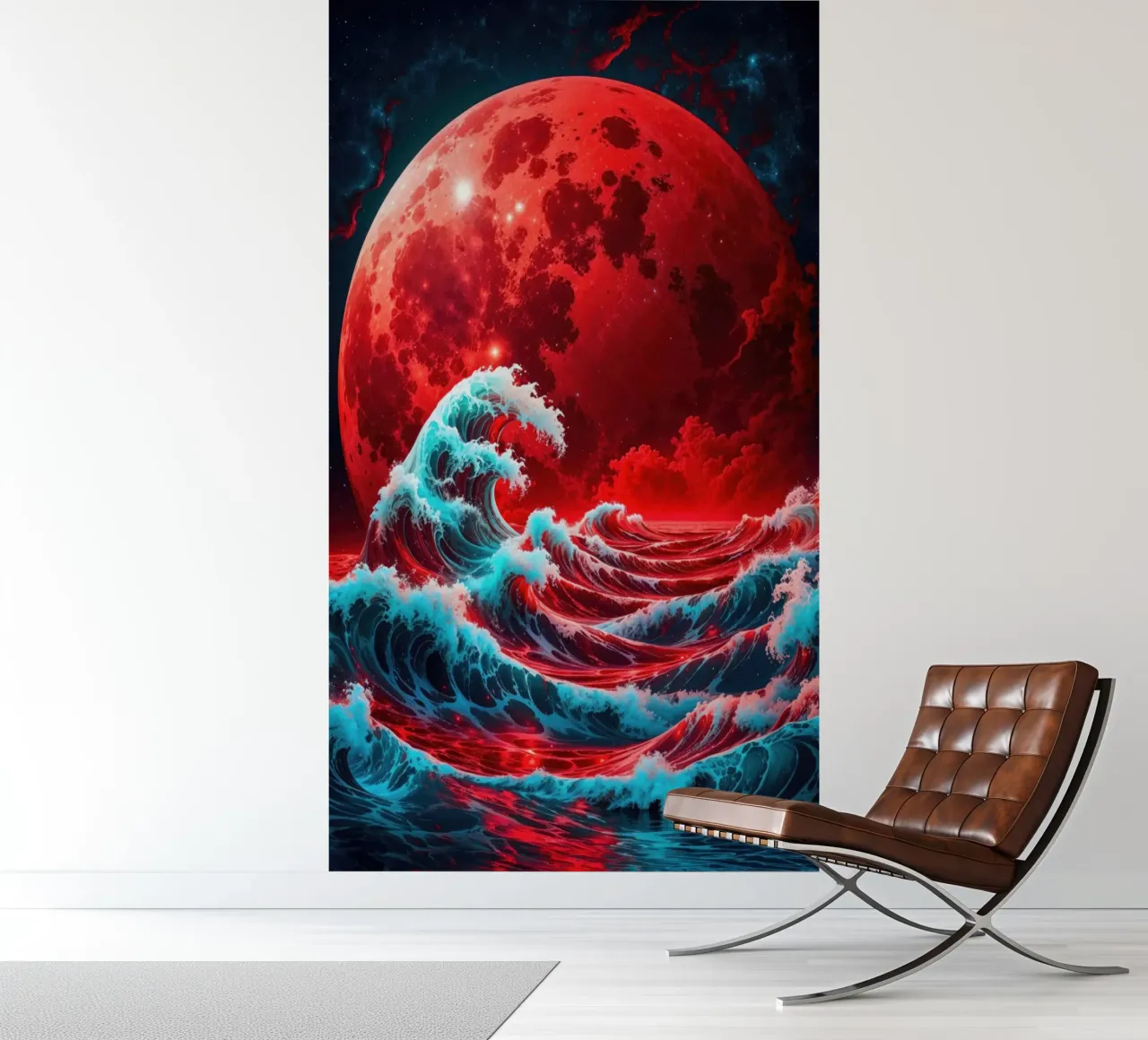 The Wave and the Moon photo wallpaper by Lootprint