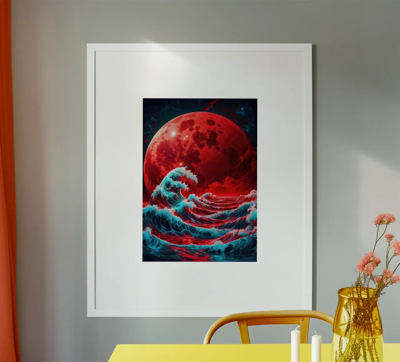 L'onda e la luna carta hahnemühle da Lootprint