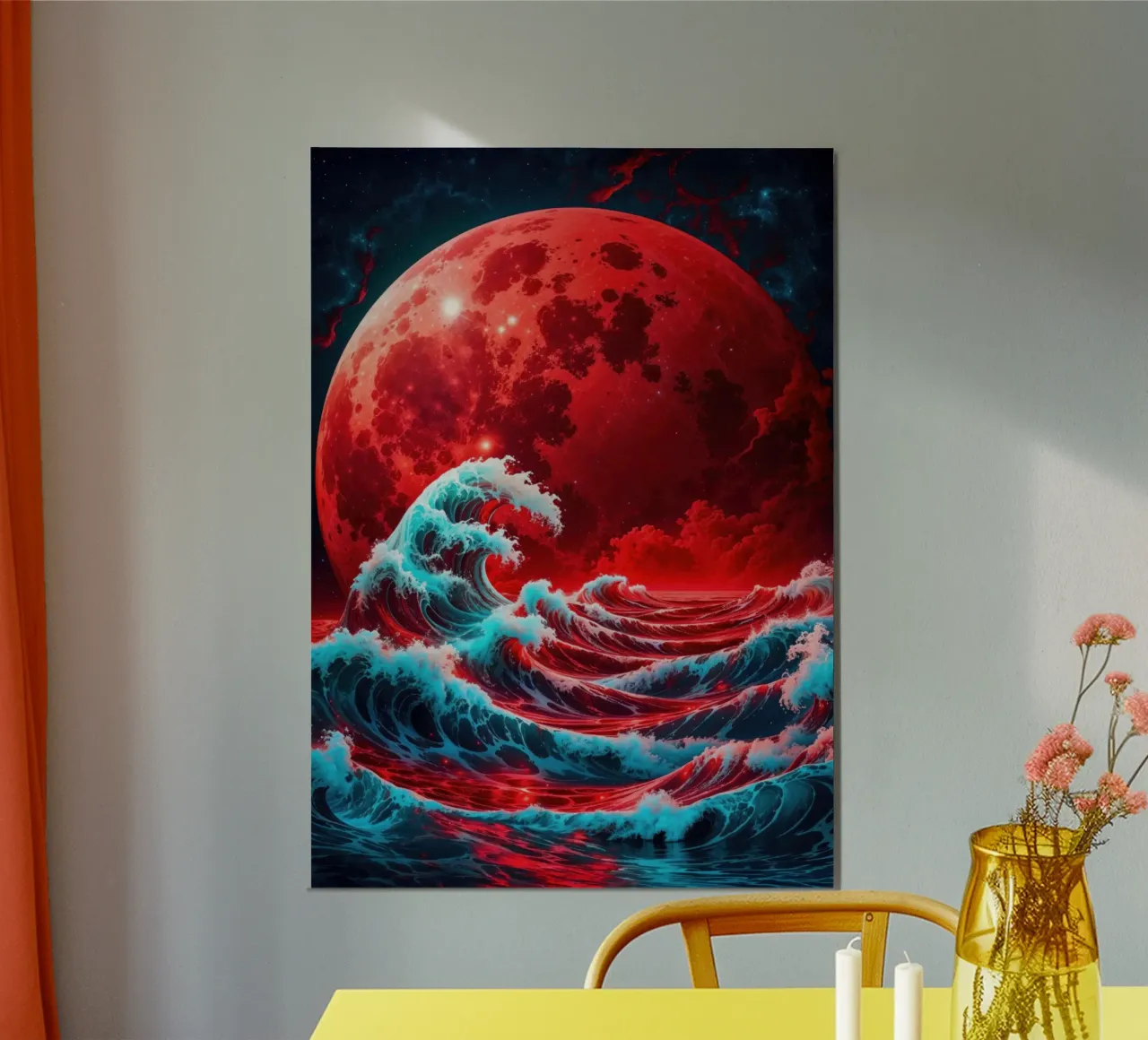 L'onda e la luna carta hahnemühle da Lootprint