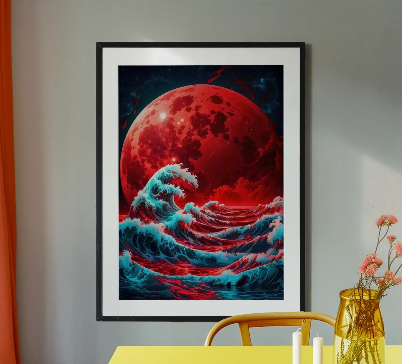 L'onda e la luna carta hahnemühle da Lootprint