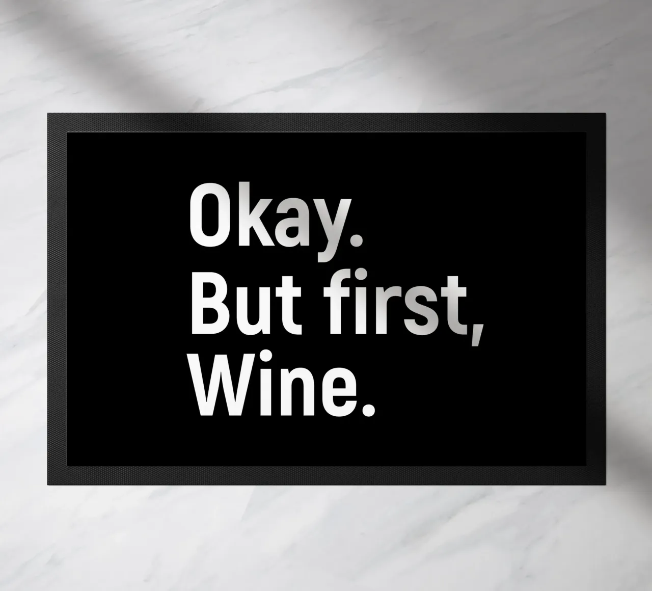 okay. But first, wine. felpudo de happieeagle