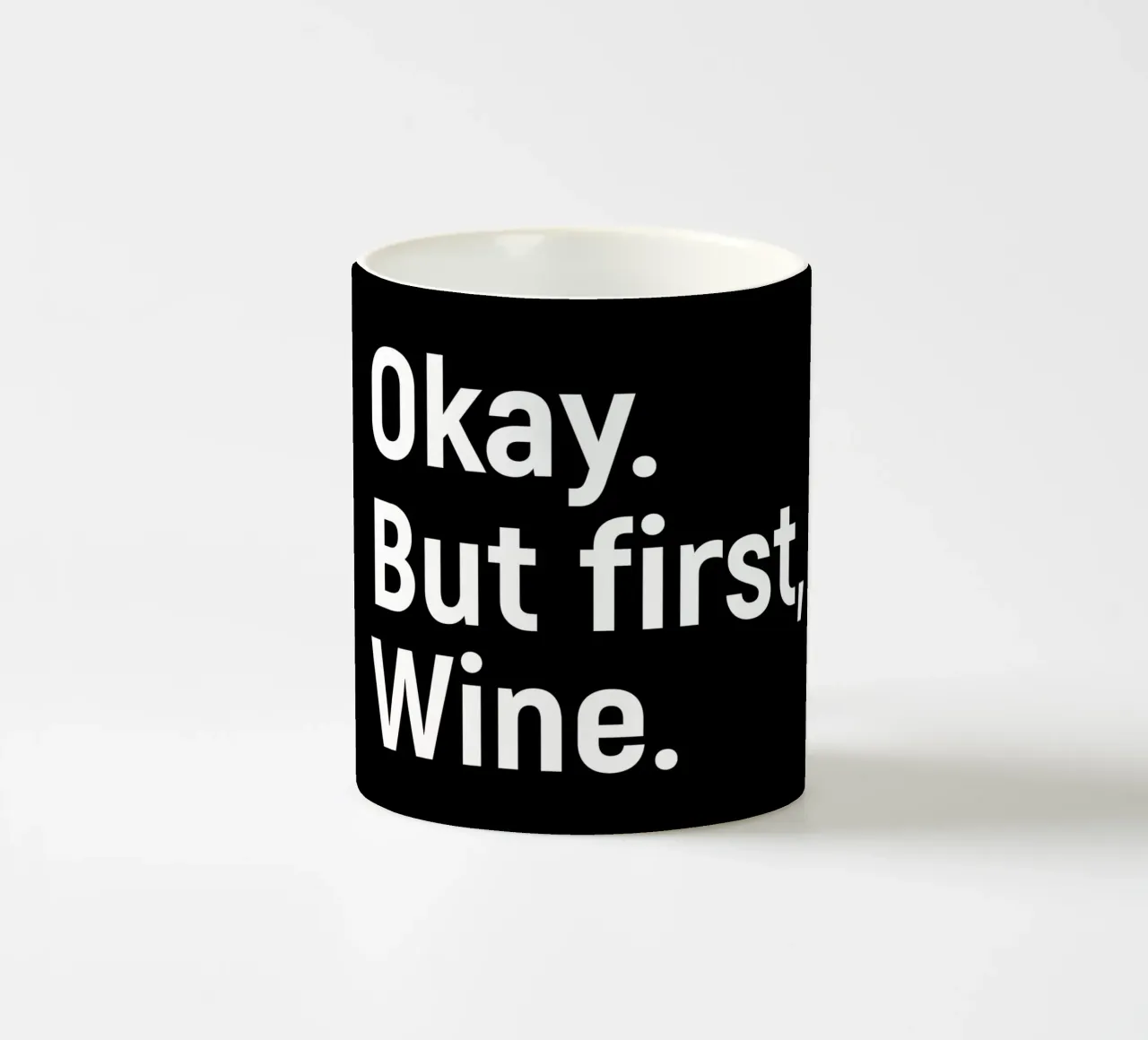 okay. But first, wine. Keramik Tasse von happieeagle