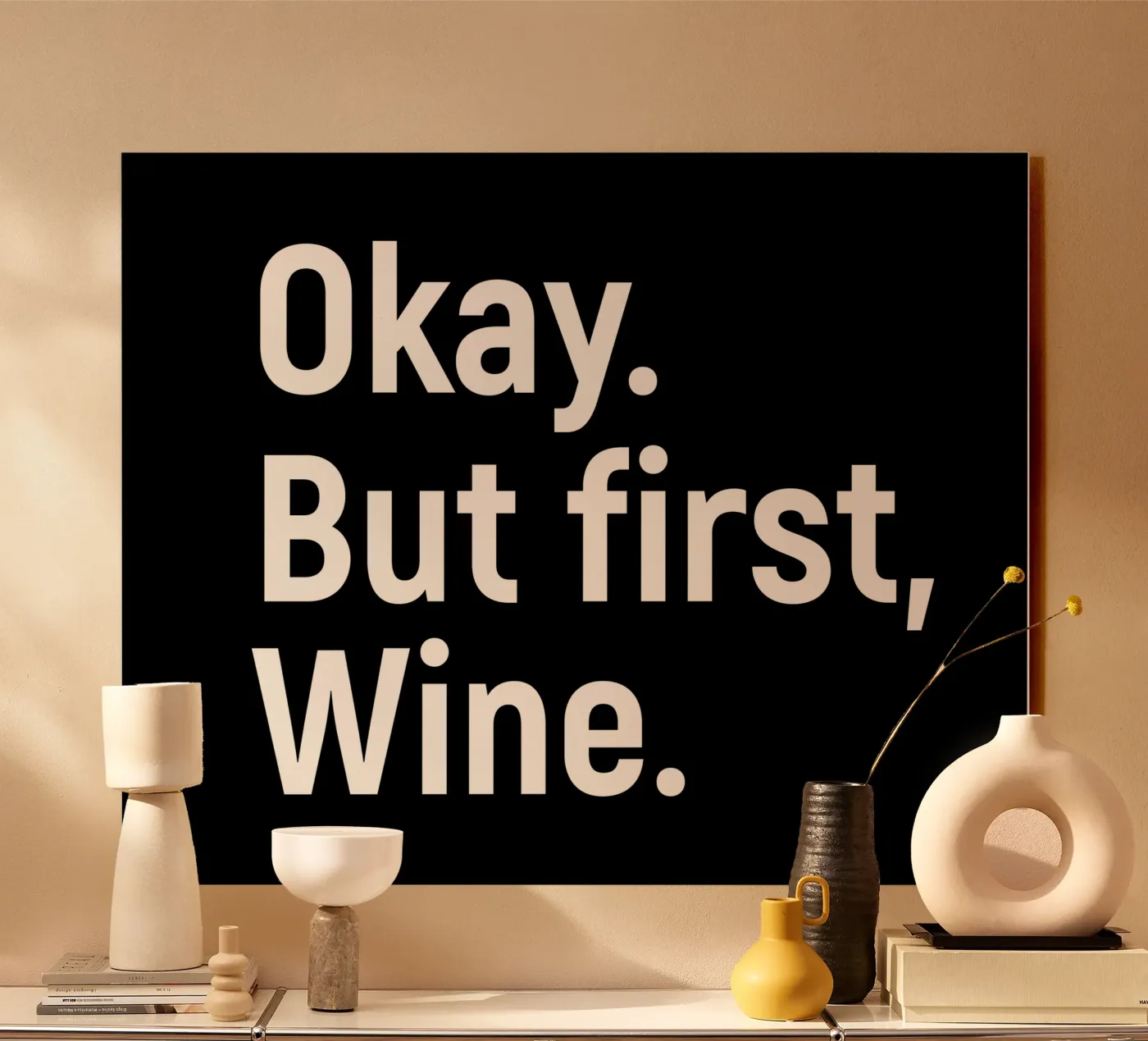 okay. But first, wine. plexiglass da happieeagle