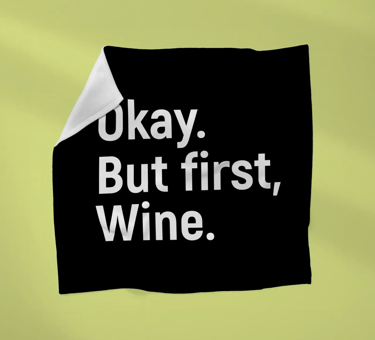 okay. But first, wine. coperta in pile da happieeagle