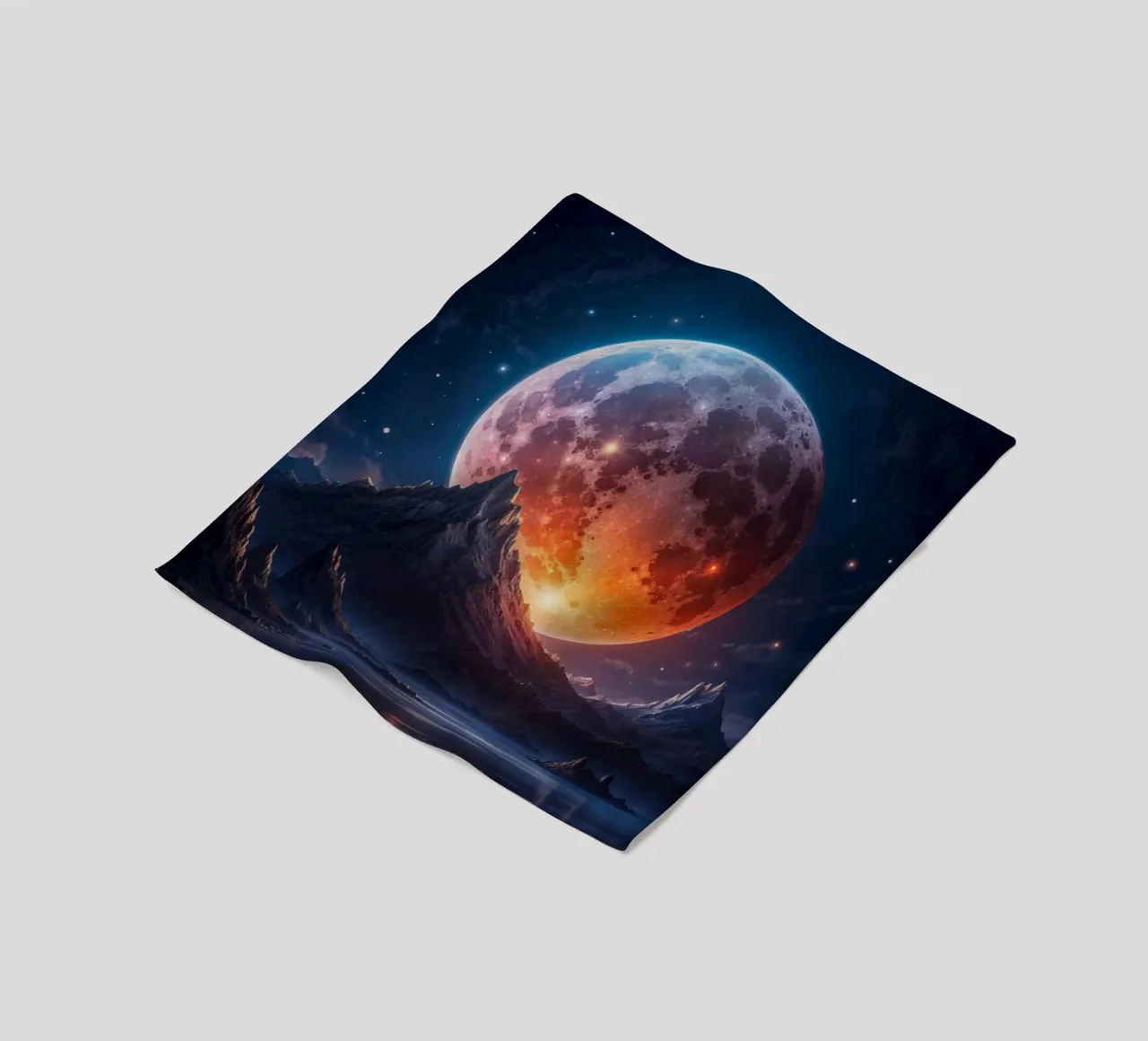 Full Moon fleece blanket by Lootprint