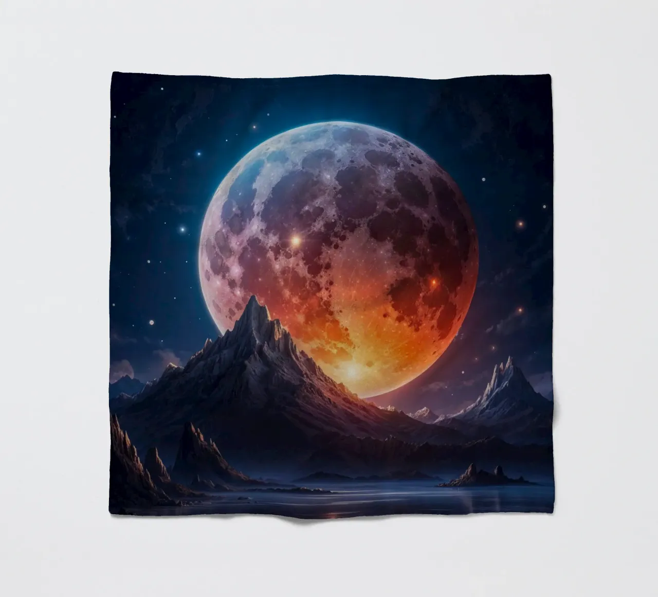 Full Moon fleece blanket by Lootprint