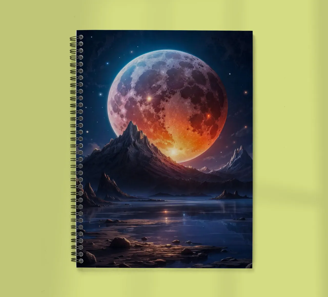Full Moon spiral notebook by Lootprint