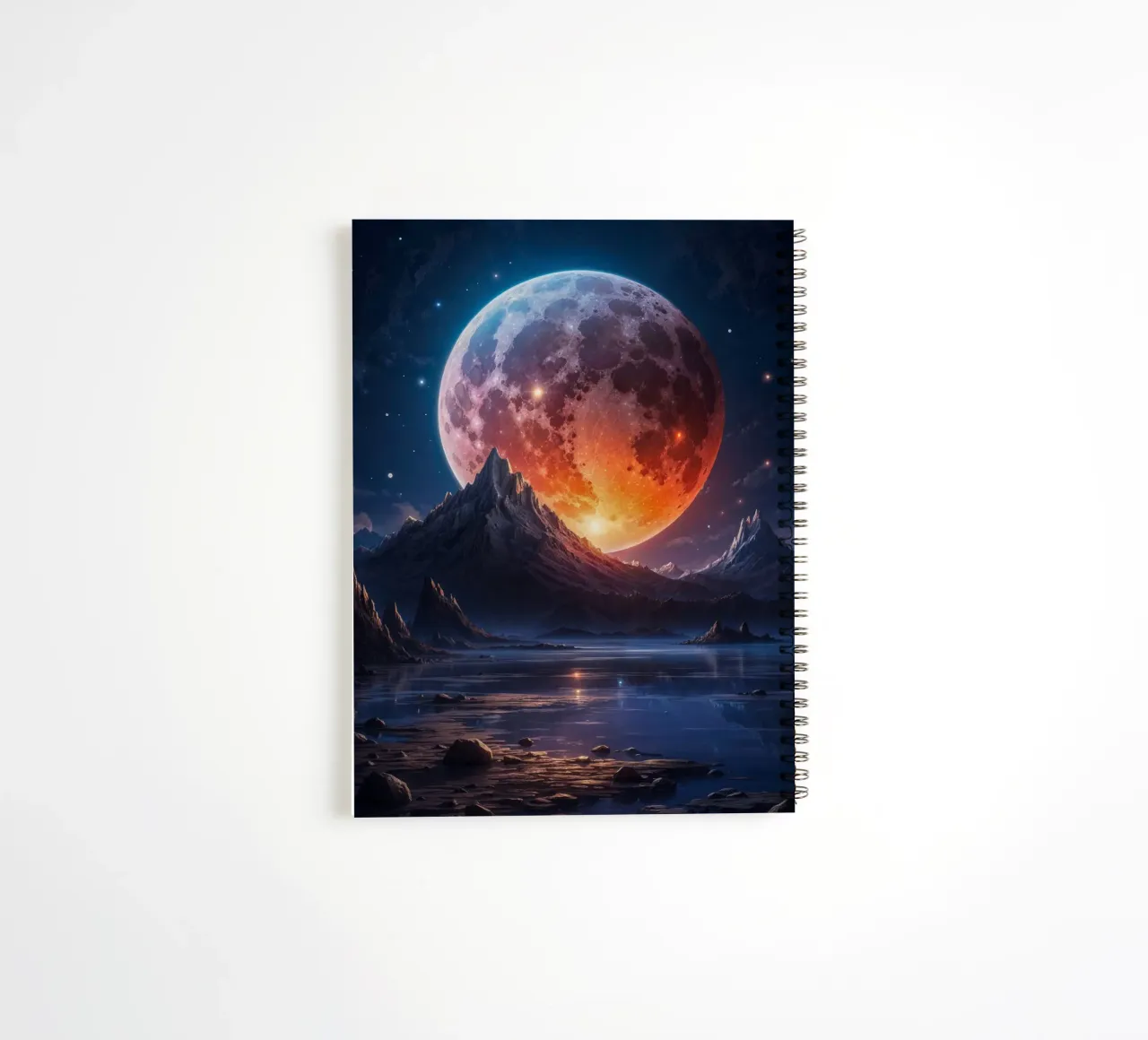 Full Moon spiral notebook by Lootprint