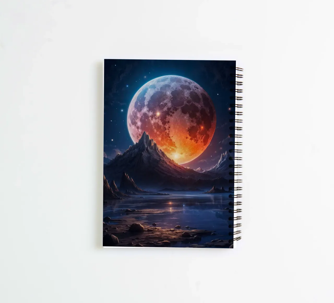 Full Moon spiral notebook by Lootprint