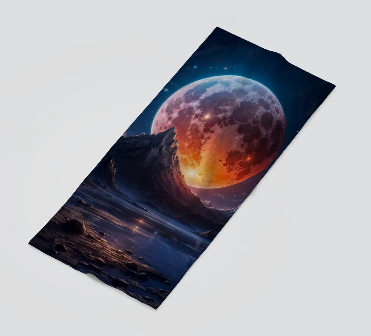 Full Moon beach towel by Lootprint