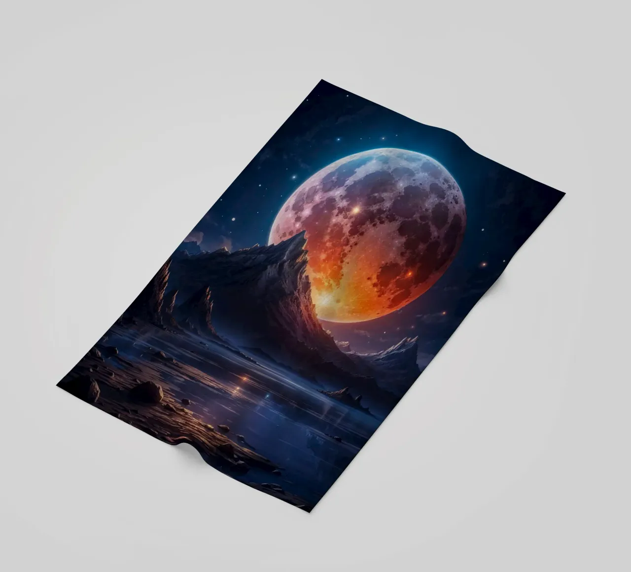 Full Moon beach towel by Lootprint