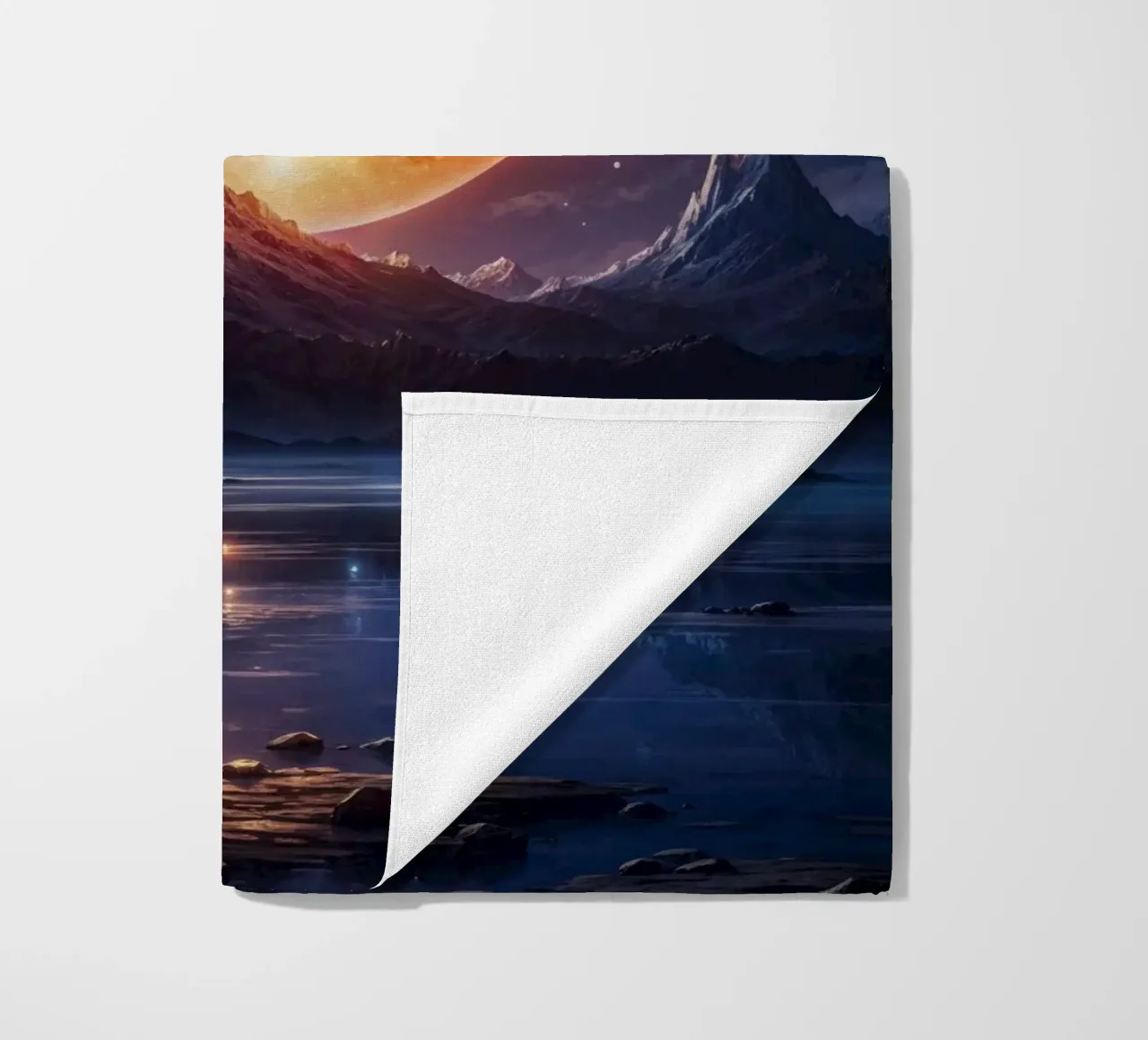 Full Moon beach towel by Lootprint