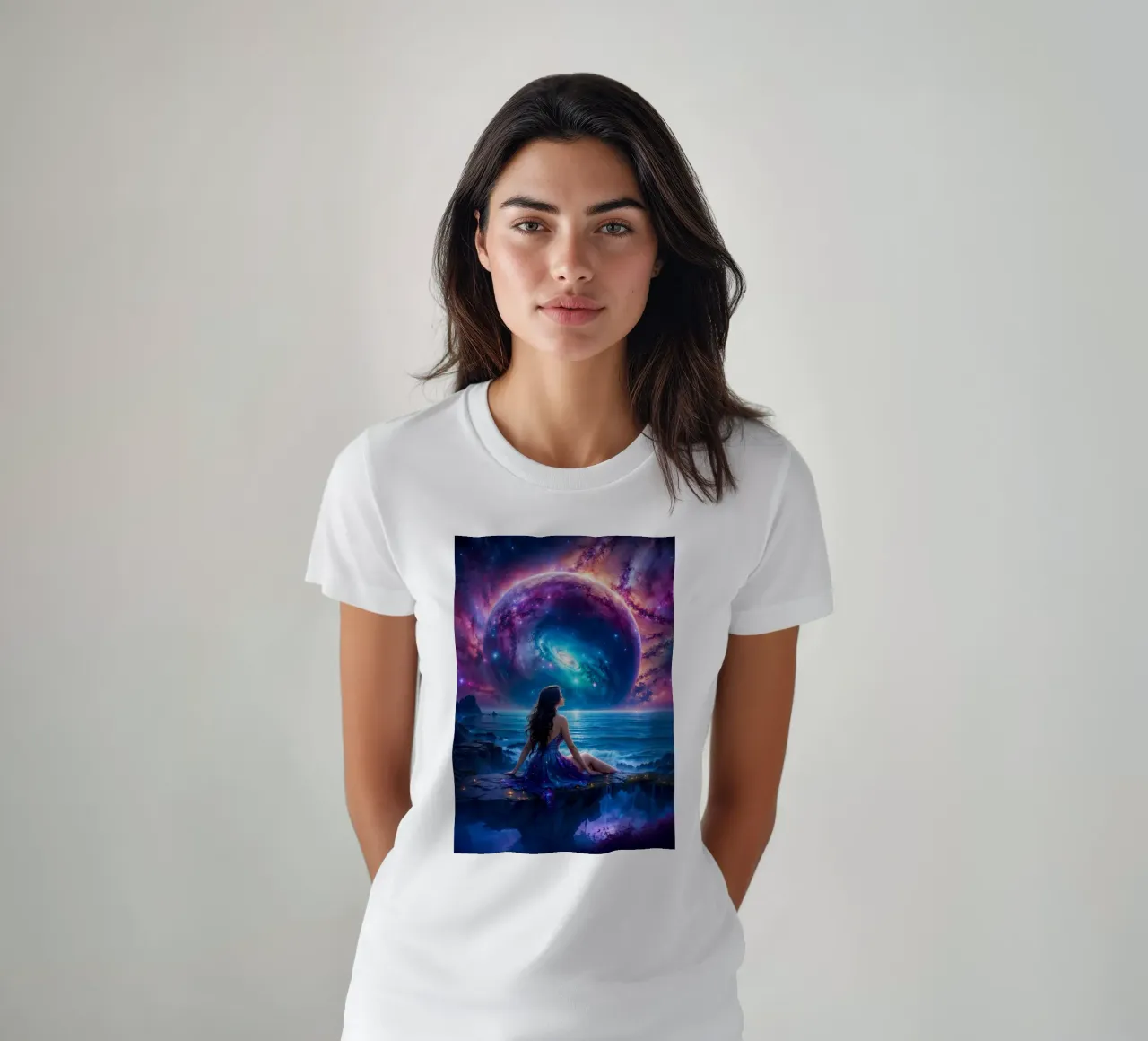 Signora della Galassia t-shirt da Lootprint