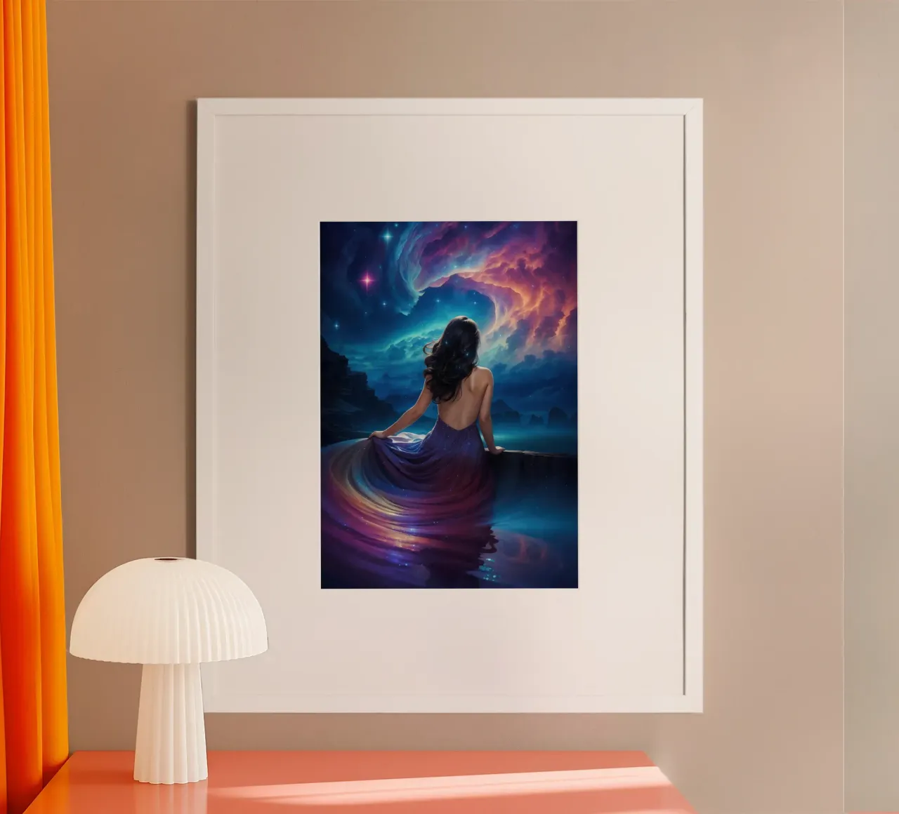 Beautiful Space Girl poster by Lootprint