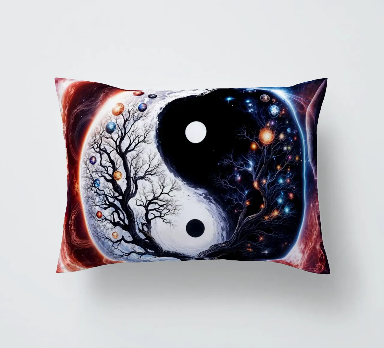 L'albero della vita Yin Yang cuscino da Lootprint