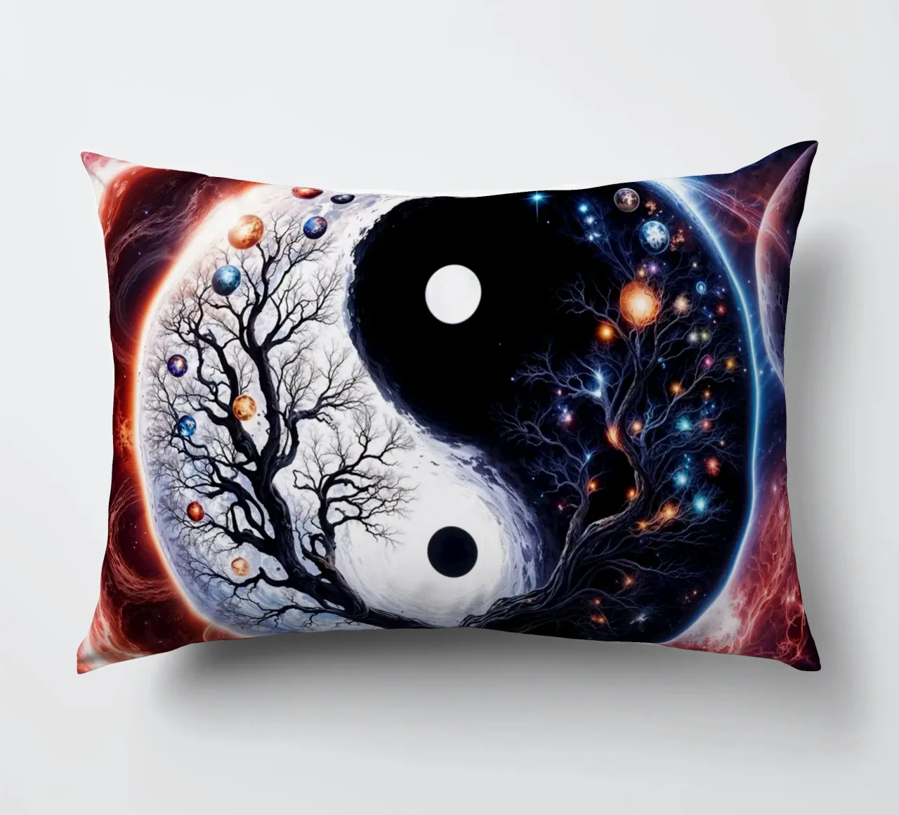 L'albero della vita Yin Yang cuscino da Lootprint