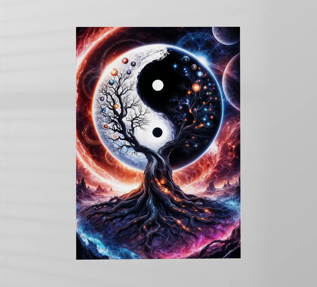 L'albero della vita Yin Yang pellicola backlit da Lootprint