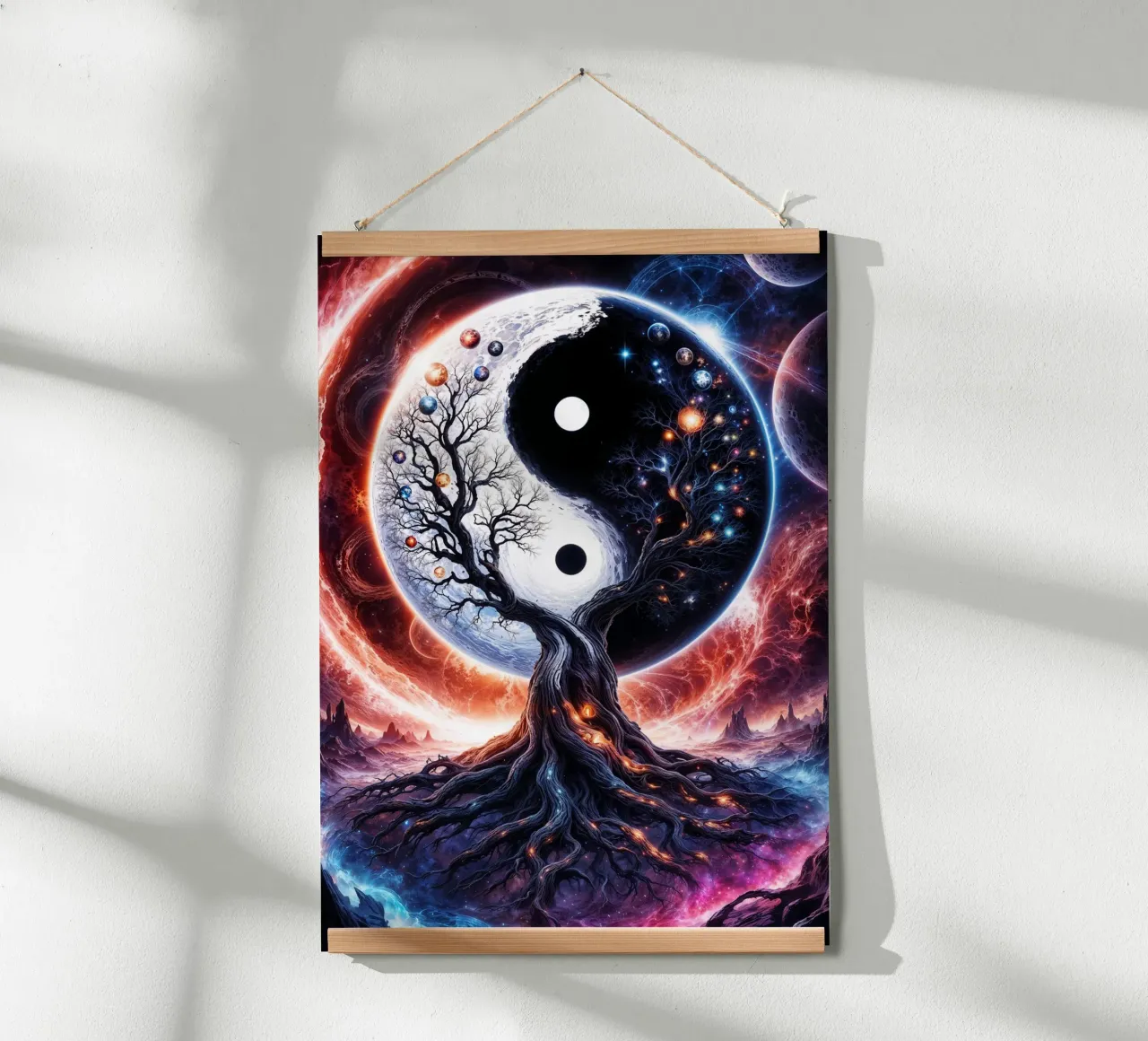 L'albero della vita Yin Yang carta hahnemühle da Lootprint