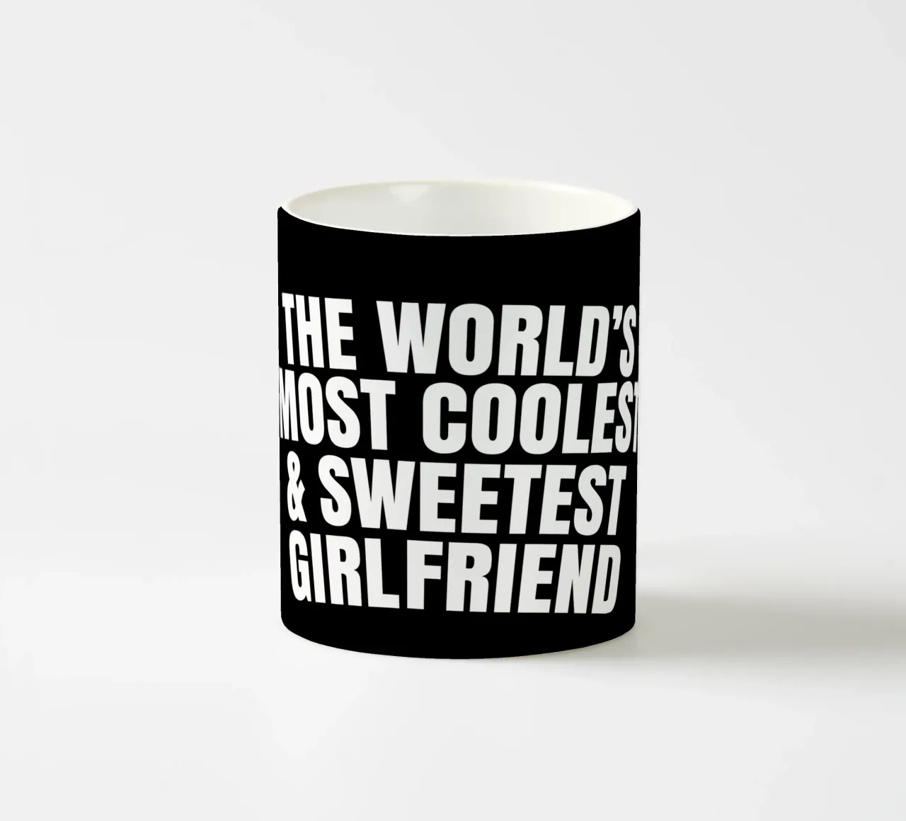 The world's most coolest and sweetest girlfriend tazza in ceramica da happieeagle