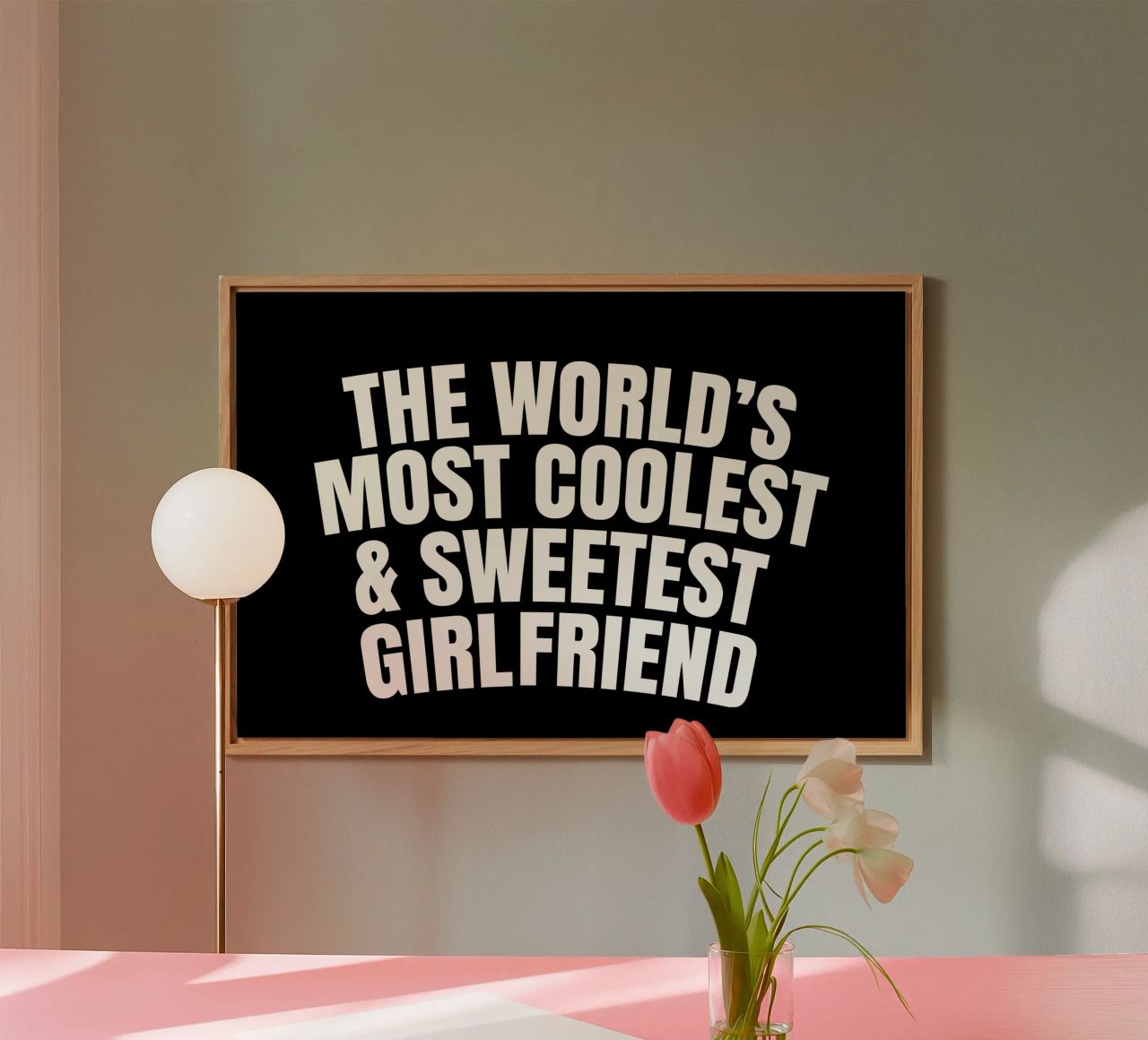 The world's most coolest and sweetest girlfriend aluminio dibond de happieeagle