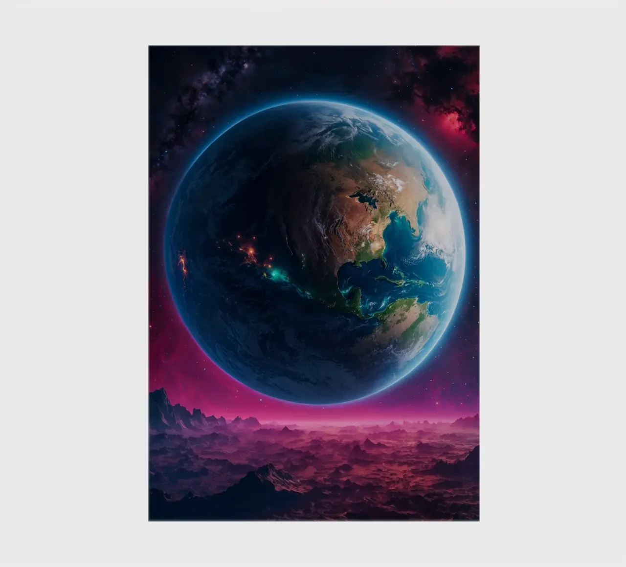 Earth from Space notebook by Lootprint