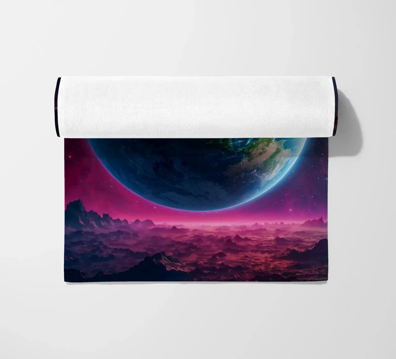 La Terre vue de l'espace serviette de plage de Lootprint