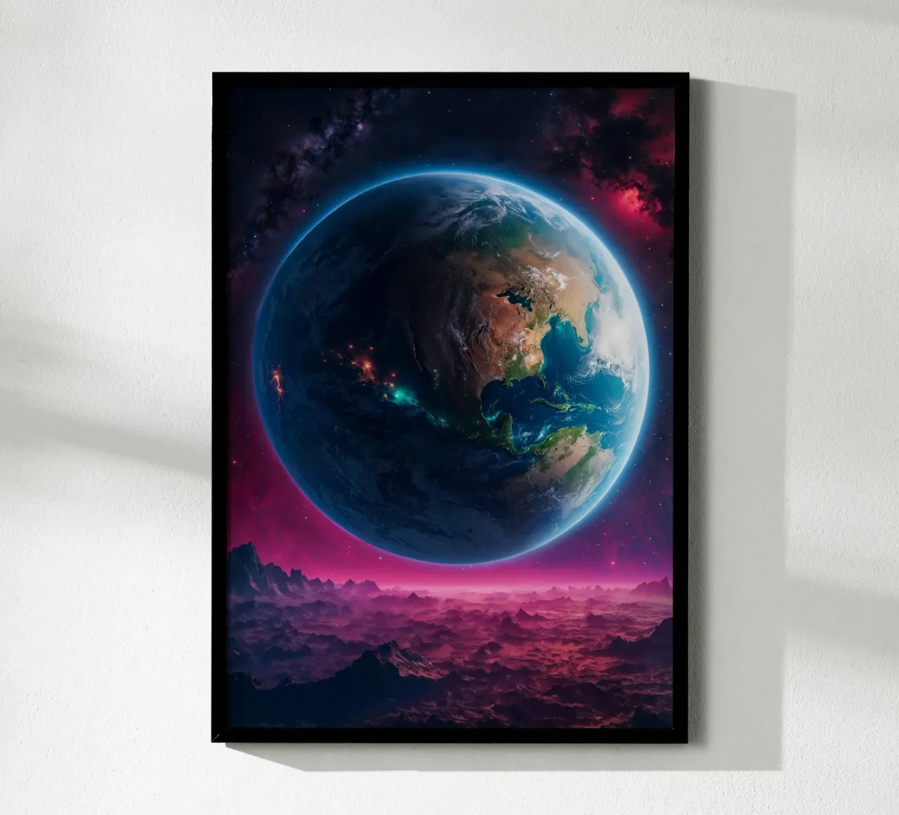 La Terre vue de l'espace hahnemühle de Lootprint