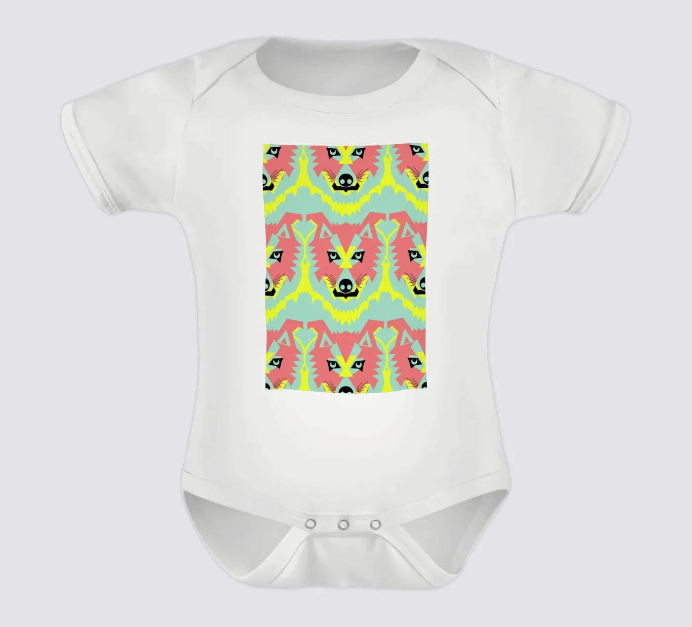 Wolf Pack Kurzarm Babybody von Gareth Pollock Design