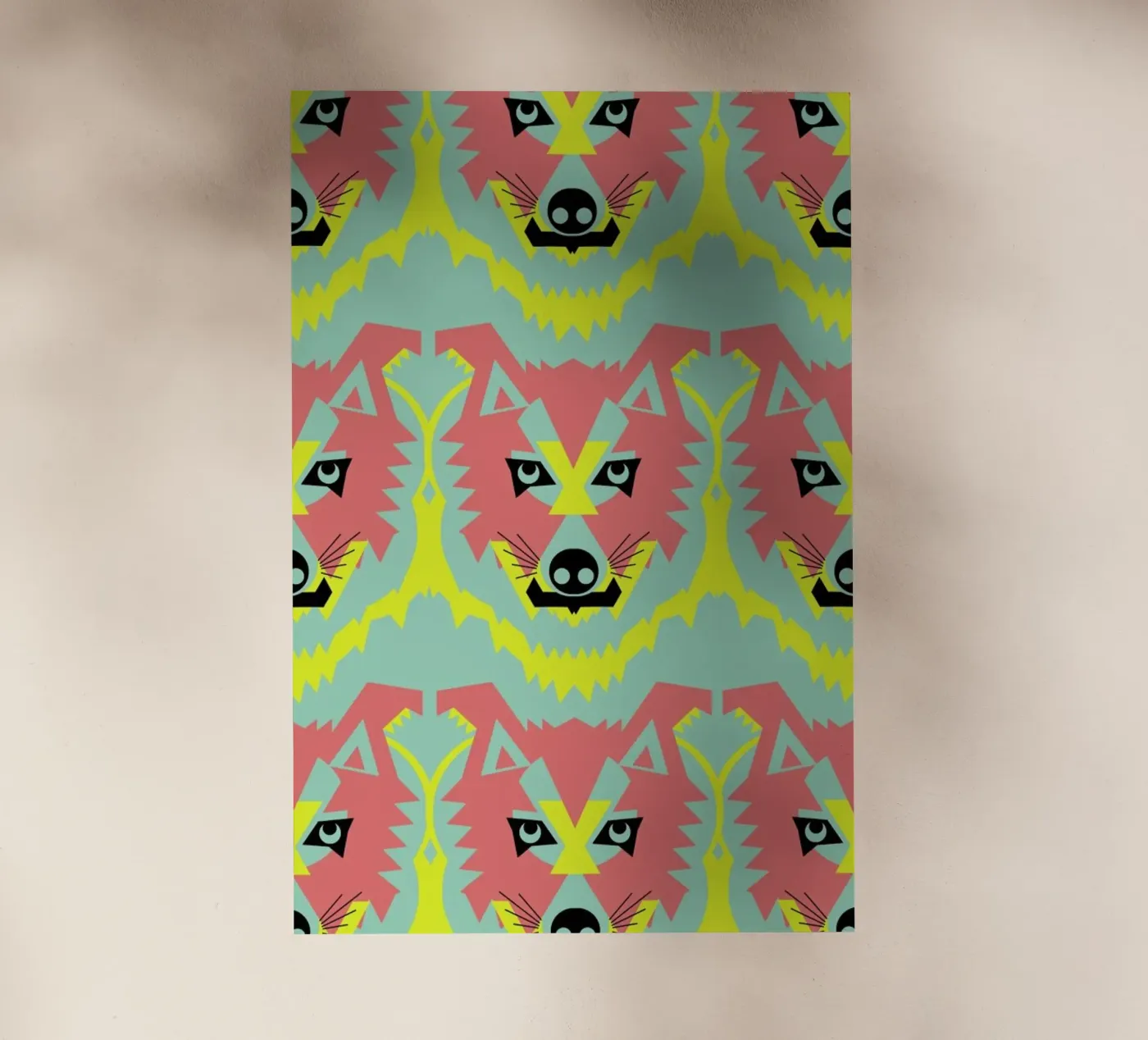 Wolf Pack backlit folie van Gareth Pollock Design