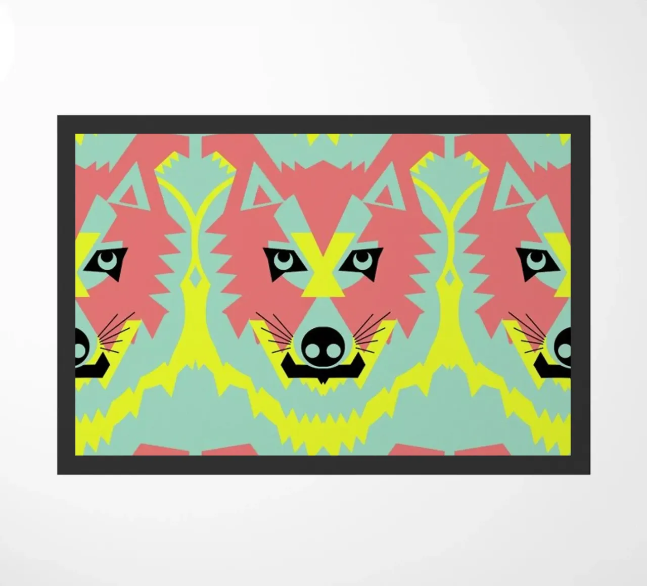 Wolf Pack deurmat van Gareth Pollock Design