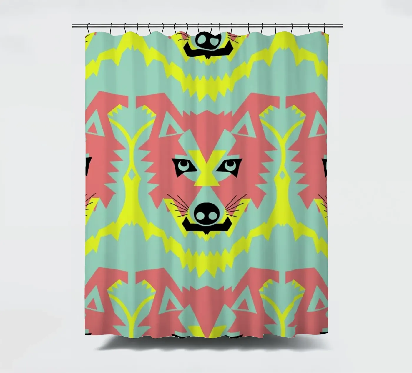 Wolf Pack Duschvorhang von Gareth Pollock Design