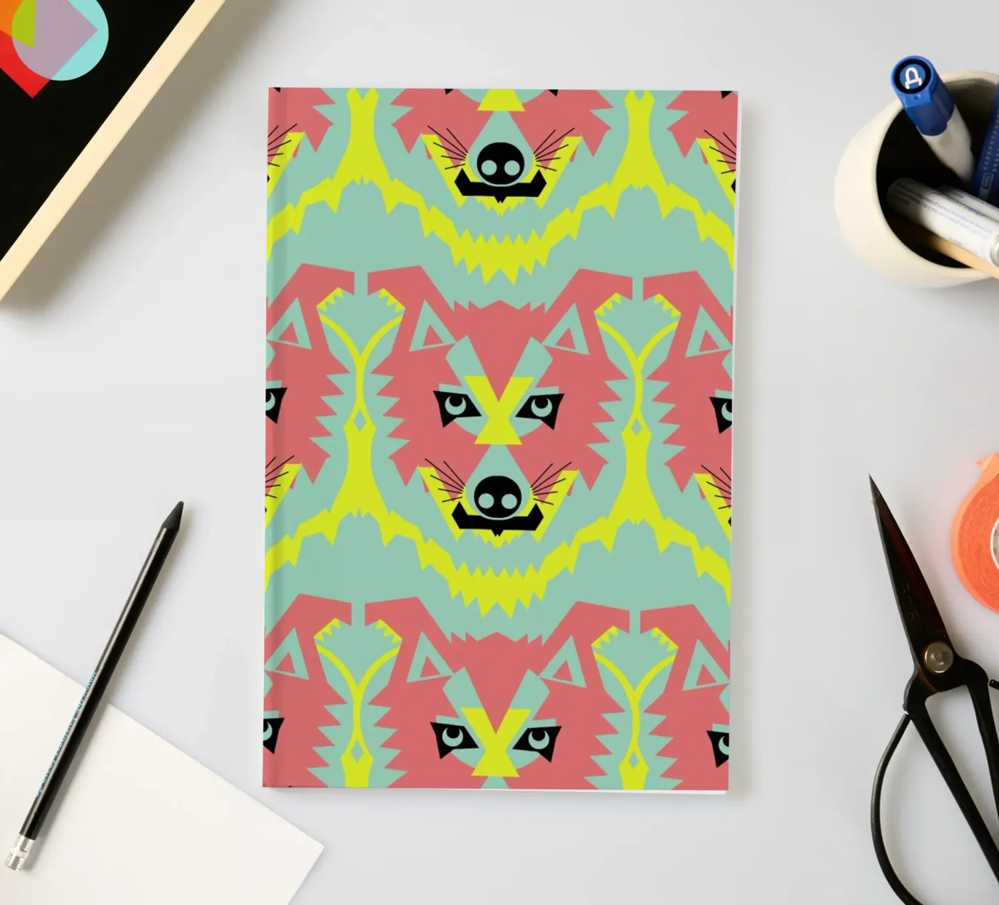 Wolf Pack notebook by Gareth Pollock Design