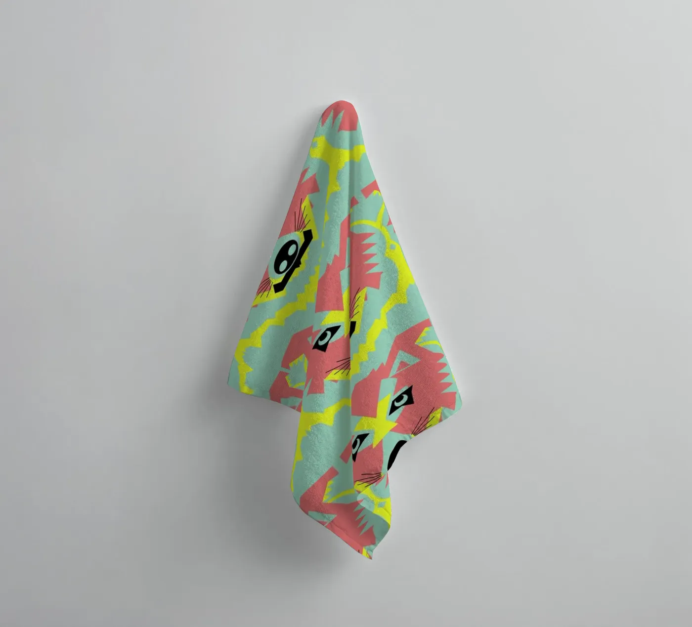 Wolf Pack towel by Gareth Pollock Design