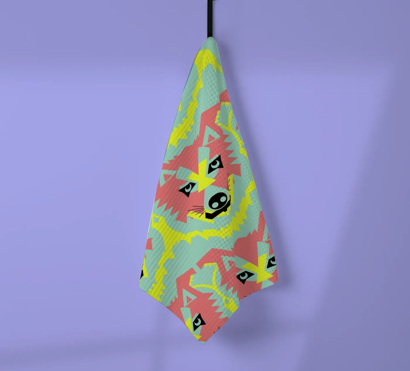 Wolf Pack theedoek van Gareth Pollock Design