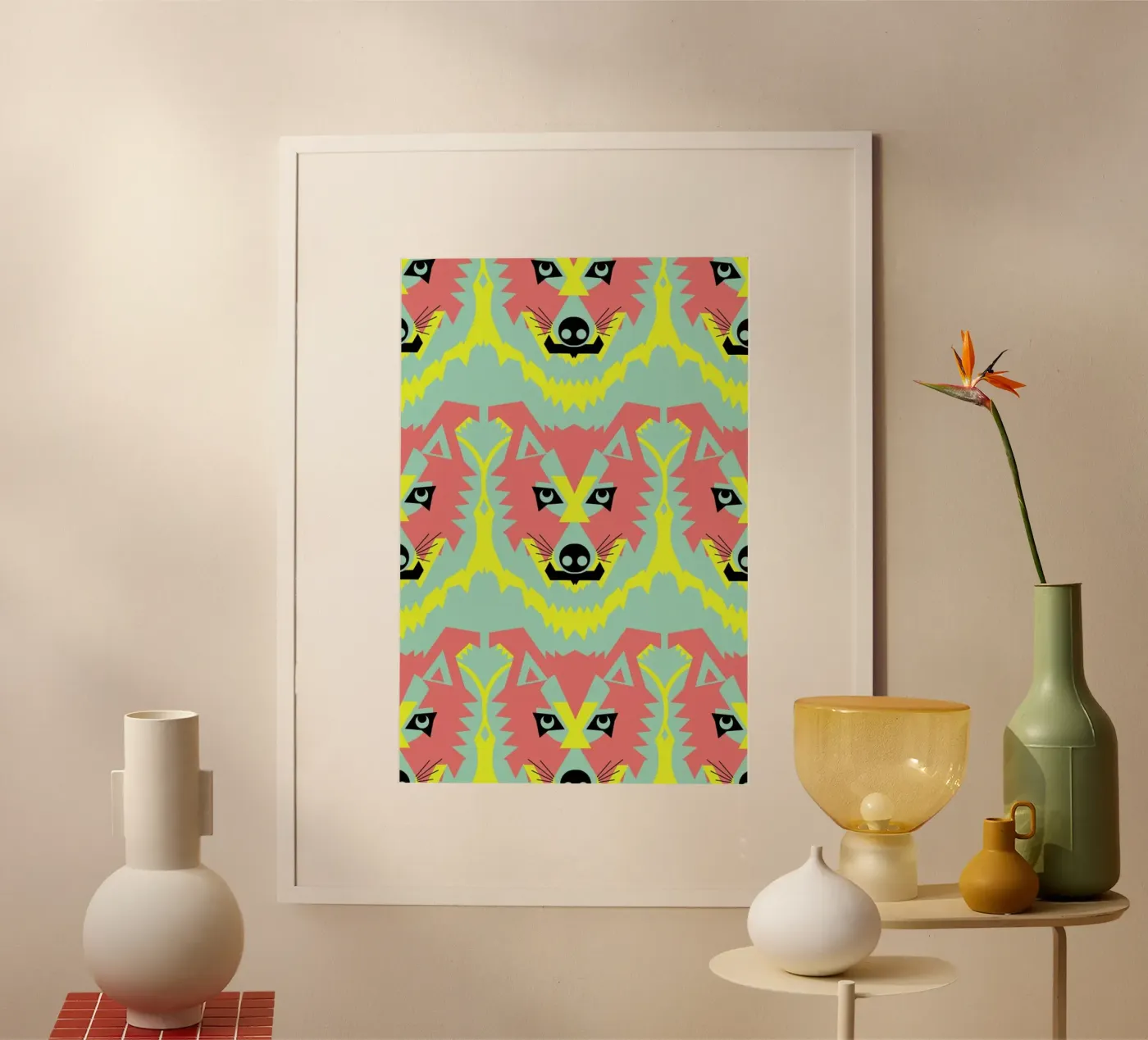 Wolf Pack poster van Gareth Pollock Design